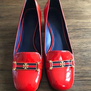 Tory Burch Adelle Patent Calf - Red